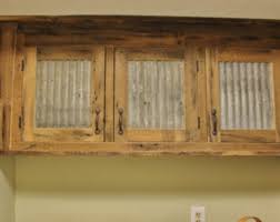 Rustic Tall Storage Reclaimed Barn Wood Cabinet W Tin Doors Unfinished 8425 Reclaimed Barn Wood Kitchen Cabinet Styles Upper Cabinets