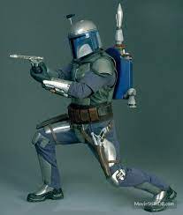 Star Wars Episode Ii Attack Of The Clones Promo Shot Of Temuera Morrison Star Wars Images Star Wars Jango Fett Star Wars Outfits
