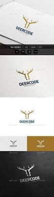 deer code wild website theme logo logo design template studio logo house logo design