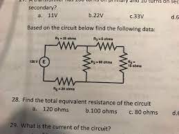 What is the formula for effective resistance? 1 Find The Total Equivalent Resistance Of The Chegg Com