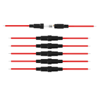 PNGKNYOCN 5x20 mm Fuse Holder Inline Screw Type with 22 AWG ...