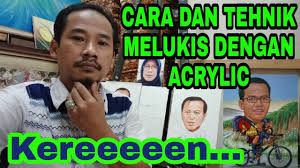 Cara Melukis Wajah Dan Karikatur Dengan Cat Acrylic Melukis Wajah Karikatur Wajah