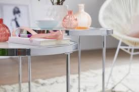 Skispringer geiger gewinnt silber bei der wm in oberstdorf (tagesschau). Wohnling Design Beistelltisch Rund O 50 42 Cm 2 Teilig Weiss Silber Mit Glasplatte Wohnzimmertisch