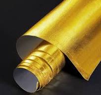 BBTO Heat Reflective Sheet Adhesive Backed Aluminized Fiberglass Heat Shield Tape Protection Barrier Heat Shield Resistant Material for Hose and Auto ...