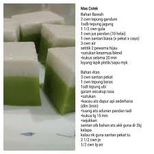 Pin By تيه حسانه On Resepi Opah Mas Cotek Malaysian Dessert Desserts Recipe Cards
