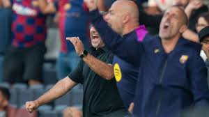 FC BARCELONA-GIRONA | Dos amarillas y dos butifarras de Flick: "El fútbol  es emoción, no iba para nadie"