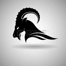 Black And White Goat Vector Black Goat Head Vector Design Dark Outline Vector Illustration Capricorn Tattoo Goat Art Goat Logo