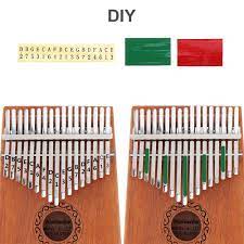 This video shows how to setup your kalimba using the stickers provided with your purchase. 17 Key Kalimba Single Board Mahogany Thumb Piano Shopee Philippines