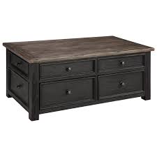 Ashley woodboro lift top coffee table in dark brown. Signature Design By Ashley Tyler Creek 10011644 Lift Top Cocktail Table With 4 Drawers Pilgrim Furniture City Cocktail Coffee Tables