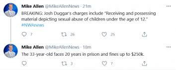 On april 29, josh duggar was arrested by the fbi in arkansas and placed in a washington county jail, where he will remain on federal hold until his court date on april 30 at 11:00 a.m. Ksgc 003anrc2m