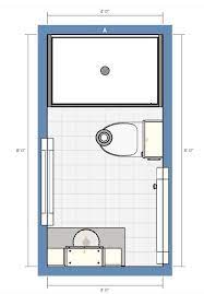 Bathroom, select a fan with a 50 to 80 cfm rating. Image Result For Layout 4 X 8 Bathroom Small Bathroom Layout Bathroom Floor Plans Bathroom Layout