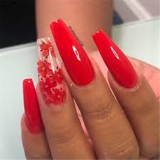 I'm drooling 🤤 these are so peng i can't even cope. Fashionistas Love Coffin Nails Cute Hostess For Modern Women Red Acrylic Nails Coffin Nails Designs Coffin Nails Long