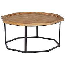 Amazon Com Stone Beam Aire Rustic Octagonal Fir Wood Coffee Table 39 5 W Black Natural Kit Wood Coffee Table Rustic Octagonal Coffee Table Coffee Table