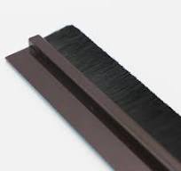 Deur Bodem Seal Borstels Afdichting Strips Zelfklevende Bruin Pvc & Zwart  Pp Borstel Strip Afdichting Deur Accessoires