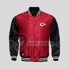 American Nfl Kansas City Chiefs Football Jacket Varsity Sports Wear Satin Jacket Ebay Football Jackets Satin Jackets Jackets