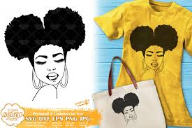 Download Afro Woman Silhouette Svg 3 Black Girl Svg Png File Didiko Designs