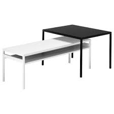 סט שולחנות צד עם משטח עליון דו צדדי Nyboda Coffee Table Ikea Side Table Nesting Tables