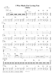 Provided to youtube by universal music groupi was made for lovin' you · kissdynasty℗ 1979 the island def jam music groupreleased on: I Was Made For Loving You Deingitarrensheet