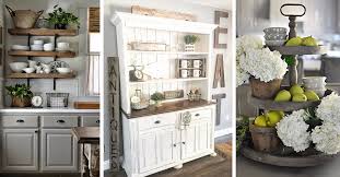 It's much easier to give the hutch a cohesive look if you do limit the colors in the hutch. 50 Best Farmhouse Kitchen Decor And Design Ideas For 2021