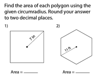 Regular polygon is a shape with the 3 or more sides. Area Of Polygons Worksheets