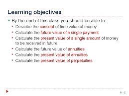 Enter annual rate of interest in percent % loan amount total interest payed is. The Time Value Of Money Learning Objectives By