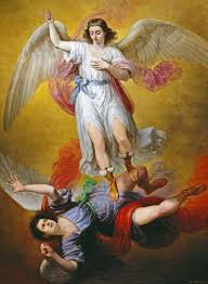 Monsieur Labette Urbina The Fall Of Lucifer 1840 Art Angel Art Cat Wall Art