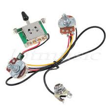Once you know which wire is north start and finish, and south start and finish, then you can refer to the humbucker circuit diagrams at guitarelectronics.com. Two Pickup Guitar Wiring Harness 3 Way Blade Switch 500k Great W Humbuckers Ebay