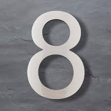 Hdu,wood and metal signs for businesses and public. Vertical 2 Concrete With White Acrylic Contemporary Home Address Sign Plaque Door Number Modern House Numbers Handmade Products Co Home Kitchen
