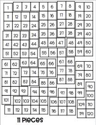 120s Chart Puzzles 12 Puzzles 11 24 Pieces Differentiated