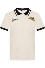 Tiger Motif Polo Shirt Kenzo Vitkac Shop Online