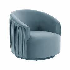 Soft and sumptuous velvet upholstery. Kennedy Navy Swivel Chair Tov Furniture