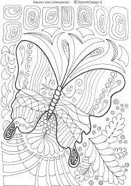 Vlinder Doodle Kleurplaten Kleurplaten Voor Volwassenen Kleuren