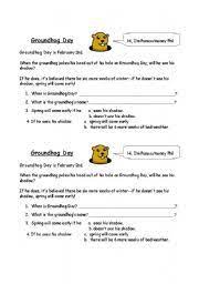 The average person does what thirteen times a day? Groundhog Day Esl Worksheet By Eng789