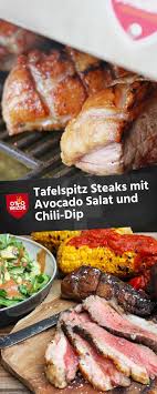 Tafelspitz Steaks Mit Avocado Salat Und Chili Dip Otto Wilde Grillers Chili Dip Steak Rezept Tafelspitz