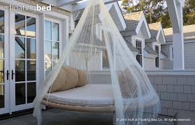 Cusfull cat hammock bed in addition to the hammock itself being covered in this material, there is more of it at the bottom. Dream Bed Hammocks Meet Round Mattresses In This Hanging Design Designs Ideas On Dornob