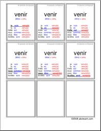 Au présent, le verbe venir se conjugue de la façon suivante les verbes devenir et revenir se conjuguent comme venir. French Jeu Des Sept Familles Verbe Venir Au Passe Compose Abcteach
