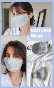 A simple design and free pattern for a diy fitted face mask. How To Knit A Face Mask With Elastic Hair Tie Straps Free Knitting Pattern The Snugglery