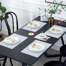 White Rectangle Plastic Placemats White Vinyl Table Mats Manufacturer Sale Gold Placemats White Placemats Placemats