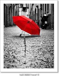 Black And White Pictures With Red Umbrella Freeart Fa32130055 Red Umbrella Umbrella Photography Umbrella