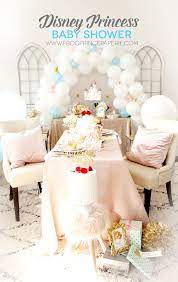 I had never set a table with this theme and it would be completely different than all of the bright, girly colors that i use most of the time. Disney Princess Baby Shower With The Cricut Maker Frog Prince Paperie