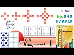 Uji kompetensi 3 matematika kelas 8 semester 1 esai. Uji Kompetensi 1 Esai No 3 4 5 6 7 8 9 10 Kelas 8 Smp Mts Semester 1 Pola Barisan Bse Mtk Hal 34 Youtube