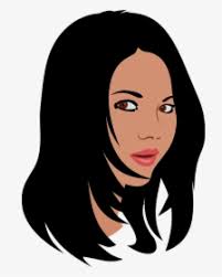 Even the halftones can be so. Woman Black Hair Long Mouth Open Brown Eyes Cartoon Girl Black Hair Hd Png Download Kindpng