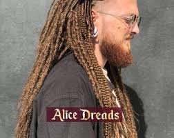 Full Set of Medium Brown Coffee Mocha Long Crochet Synthetic Double Ended  DE Dreads Natural Dreadlocks Full Head Hair Extensions