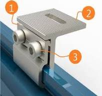 Customized Non-penetration Solar Clamps For Metal Roof ...