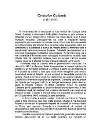 Știți adevărul despre cristofor columb? Referat Cristofor Columb Geografie 69825 Regielive