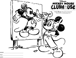 Coloring pages are a fun way for kids of all ages to develop creativity, focus, motor skills and color recognition. Free Printable Coloring Pages Mickey Mouse Clubhouse Coloring Home