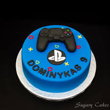 This Is A 3d Playstation 4 Controller Joystick Sugarpaste Cake Topper For Sale The Controller Is Made From Sugarpaste The Con Playstation Cake Xbox Cake Cake