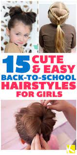 17 Fun And Easy Back To School Hairstyles For Girls Back To School Hairstyles Hairstyles For School Easy Hairstyles For School