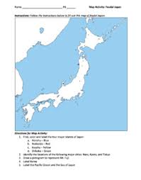 Start studying feudal japan map. Feudal Japan Unit Worksheets Teaching Resources Tpt