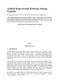 Gastritis merupakan panyakit karena gangguan ? Asuhan Keperawatan Keluarga Dengan Gastritis Ryo Gen Academia Edu